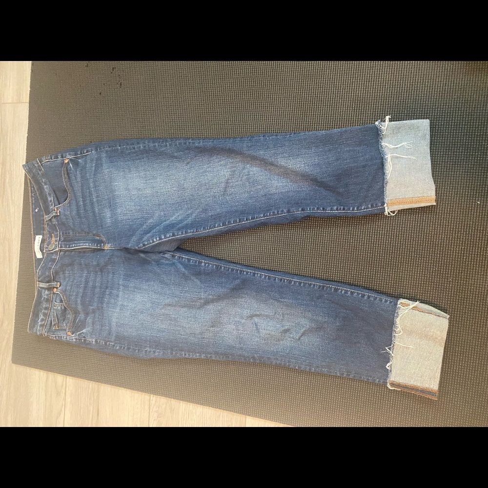LOFT - size 31/12 Curvy straight cuffed cropped Jeans